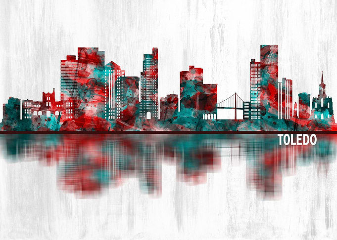 Toledo Ohio Skyline