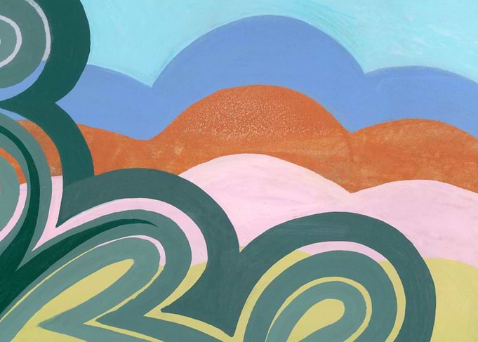 Graphic mountain