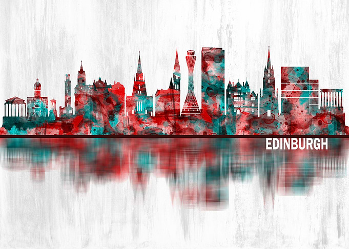 Edinburgh Scotland Skyline