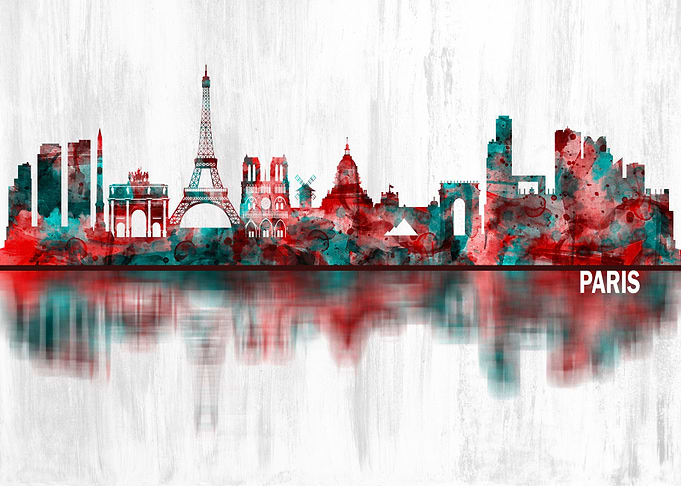 Paris France Skyline