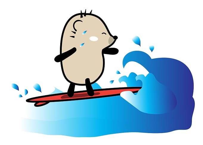 Mochie Surfing