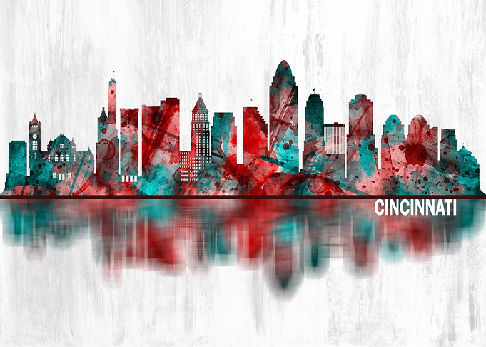Cincinnati Ohio Skyline