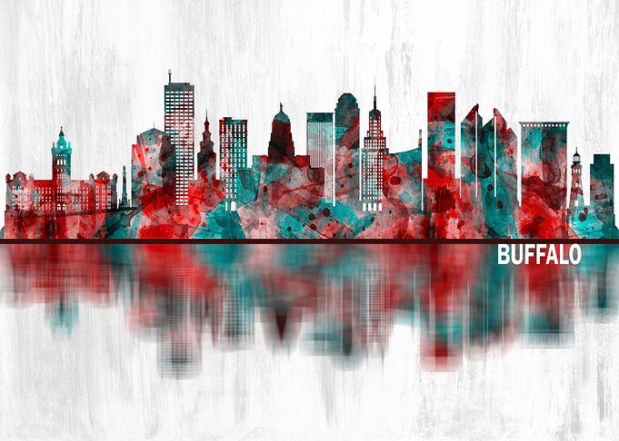 Buffalo New York Skyline