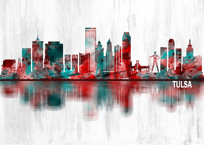Tulsa Oklahoma Skyline
