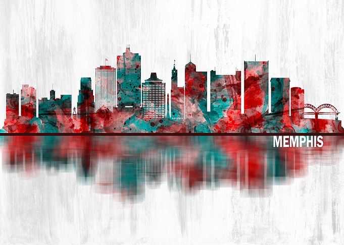 Memphis Tennessee Skyline