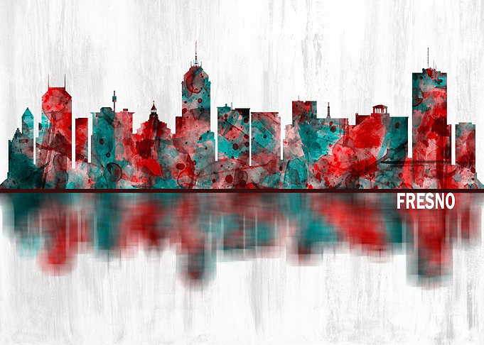 Fresno California Skyline