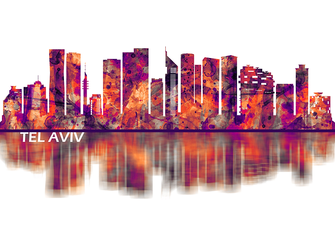 Tel Aviv Israel Skyline