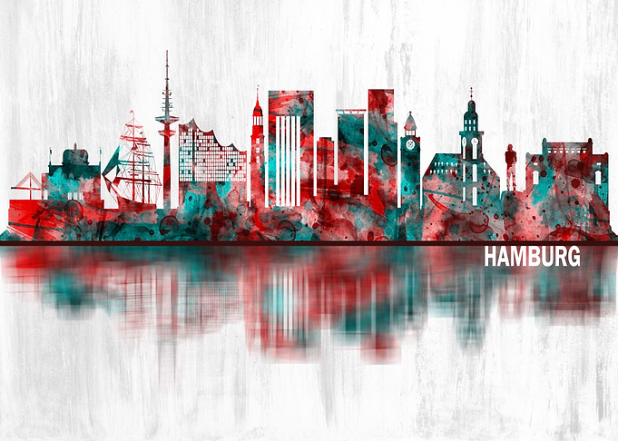 Hamburg Germany Skyline