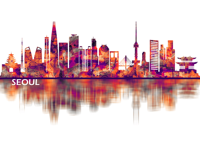 Seoul South Korea Skyline