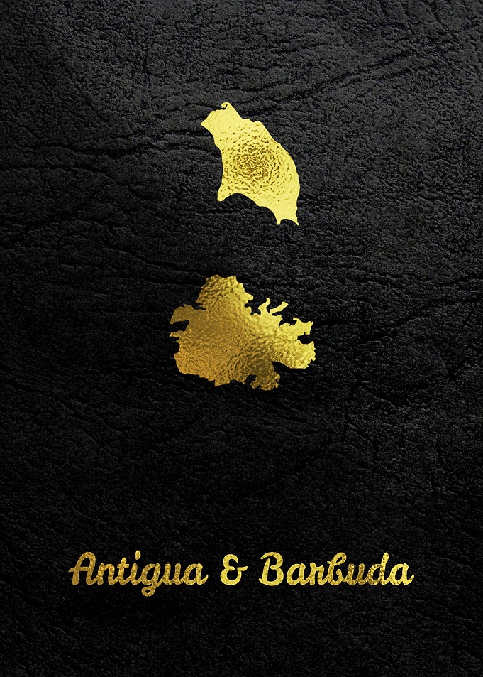Golden Map Art Antigua B