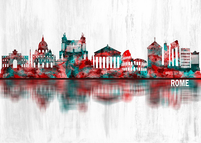 Rome Italy Skyline
