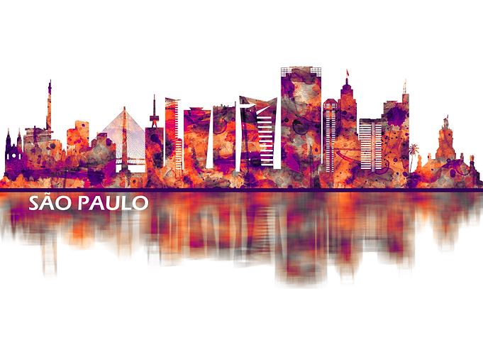 Sao Paulo Brazil Skyline