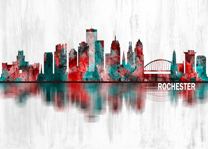 Rochester New York Skyline