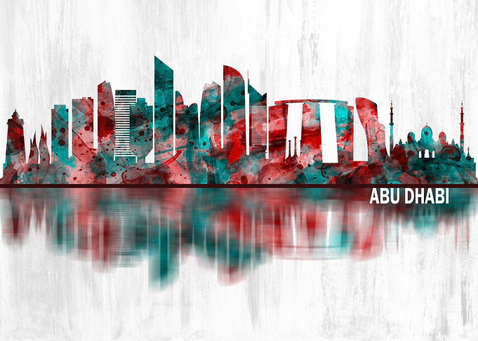 Abu Dhabi UAE Skyline