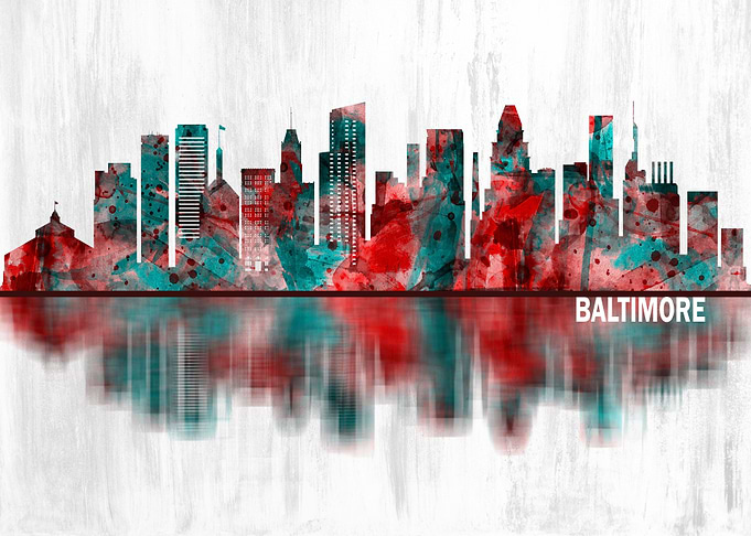 Baltimore Maryland Skyline