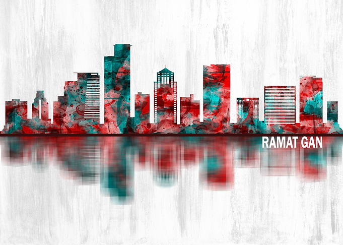 Ramat Gan Israel Skyline