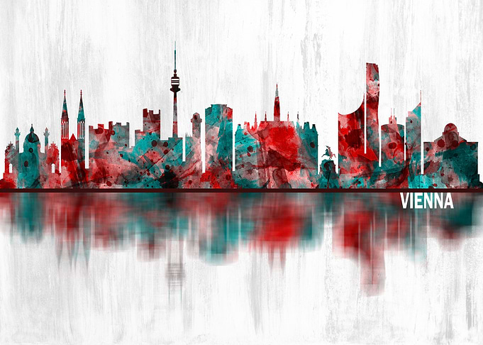 Vienna Austria Skyline