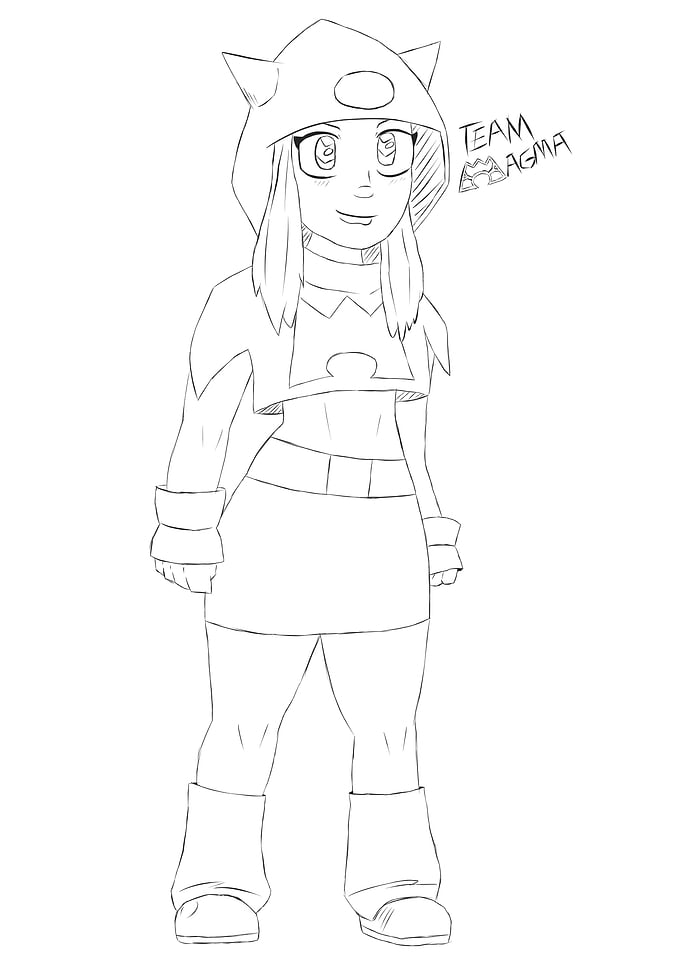 Magma Grunt Lineart
