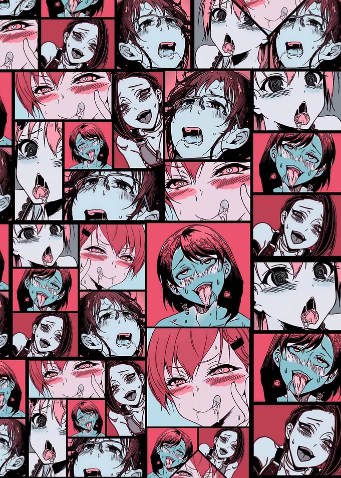 Retro Ahegao Collage