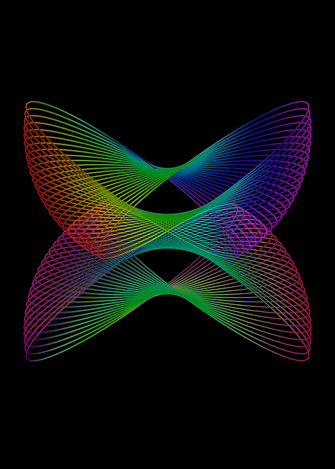Rainbow spiral slinky