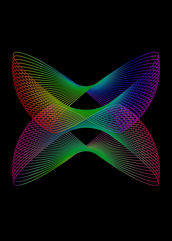Rainbow spiral slinky