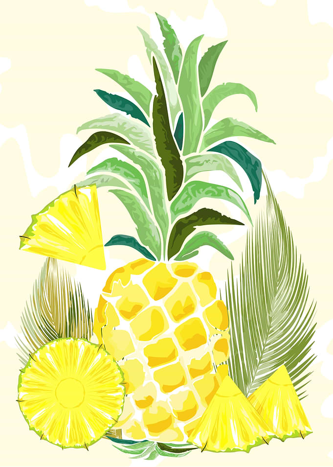 Pineapple Watercolors