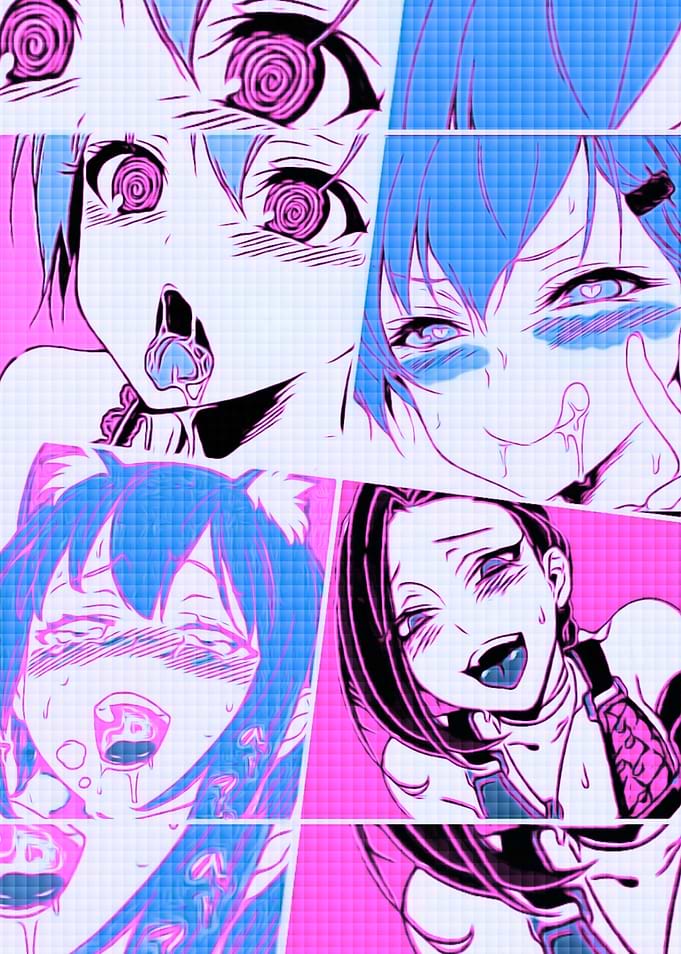 Ahegao Pop Art Faces