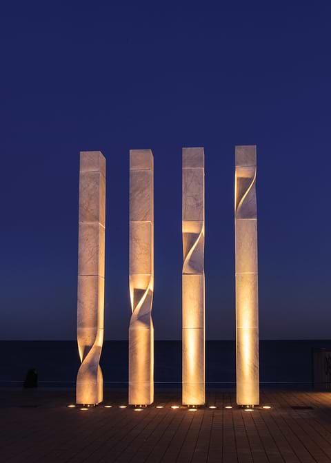 Pillars at Night