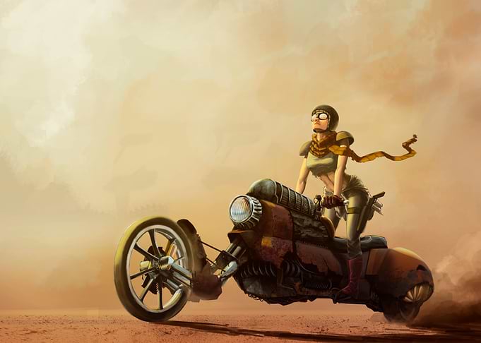 APOCALYPTIC BIKER