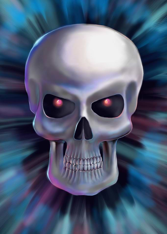 Skull In Gloom