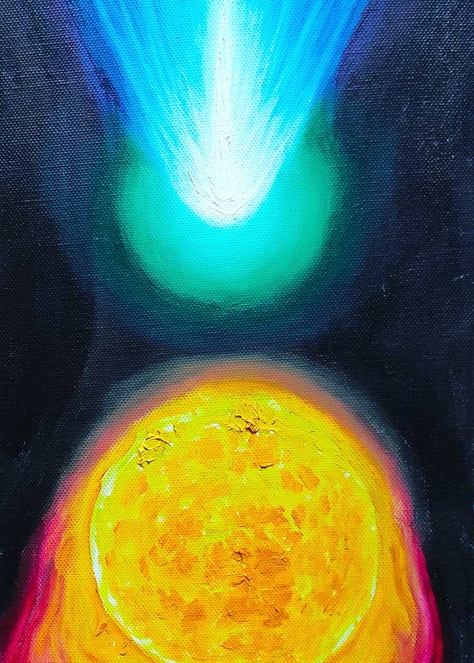 The sun and a comet