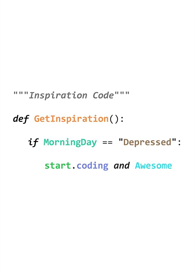 Inspiration Code python3