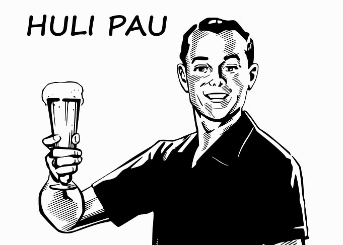 Cheers in Hawaiian