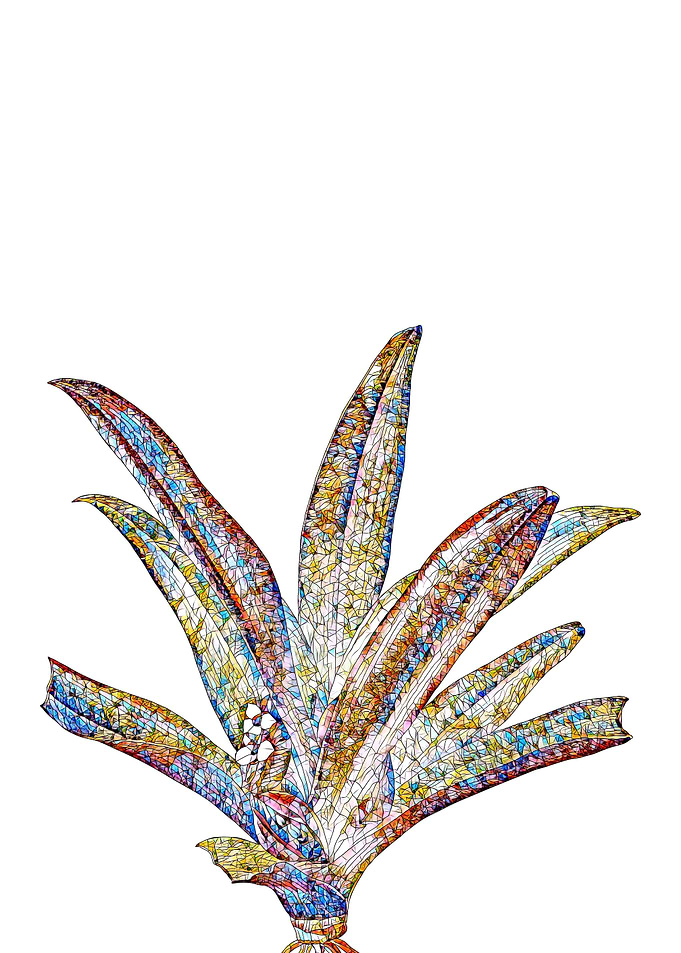 Stained Glass Lily Flower