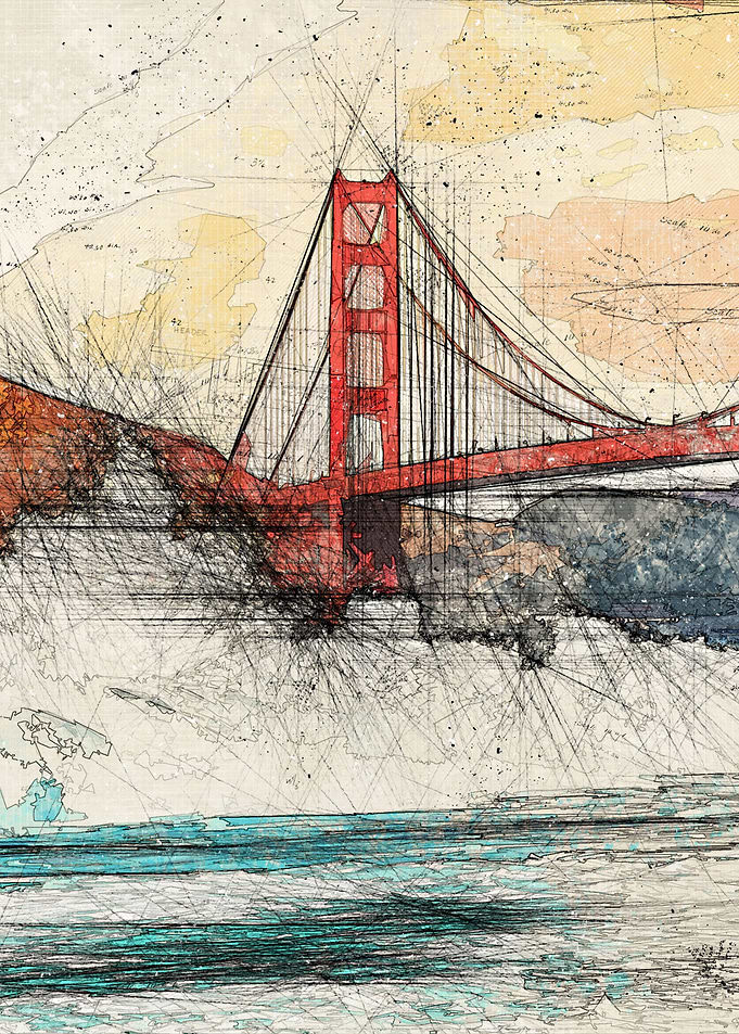 Golden Gate Bridge Waves