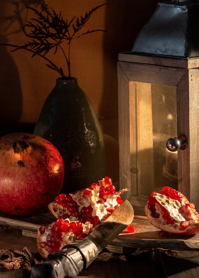pomegranate still life