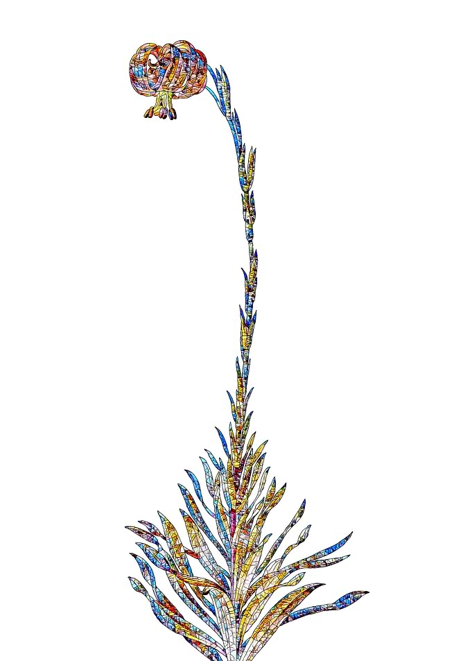 Stained Glass Lily Flower