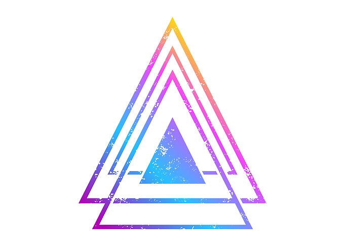 colorful abstract triangle