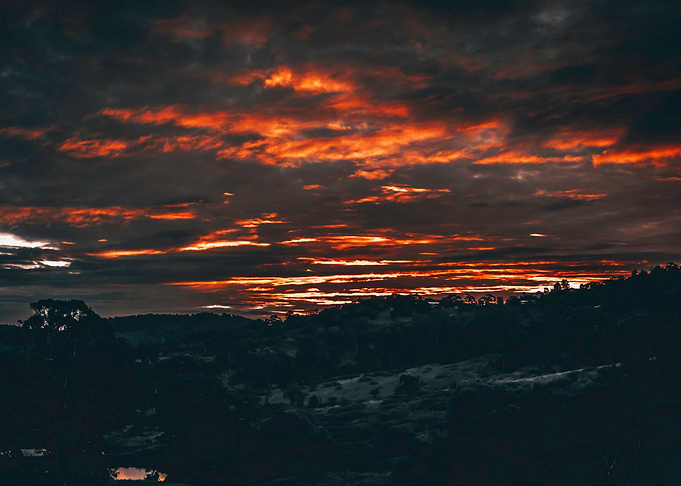 ominous sunset