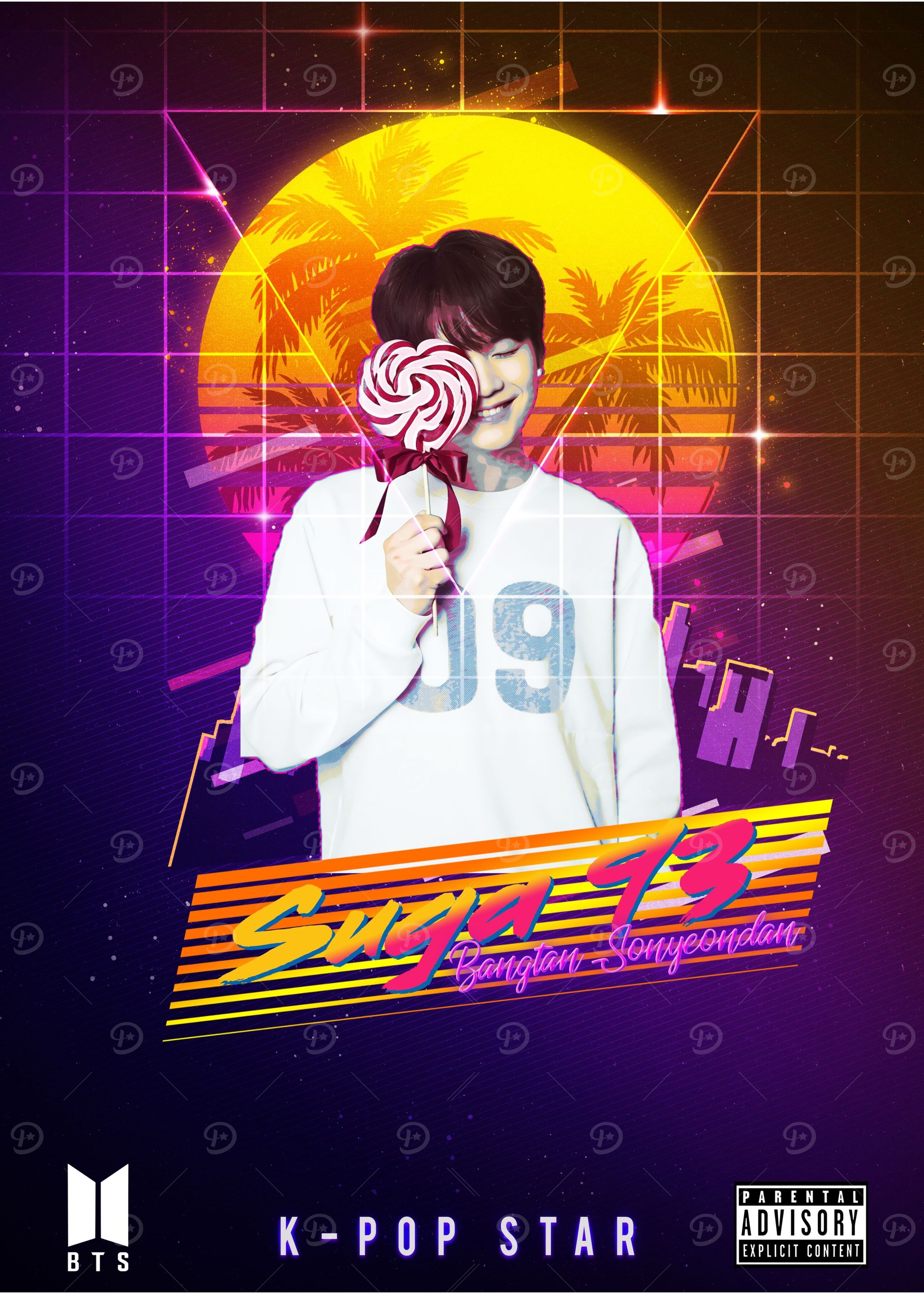 Suga retro 80s magazine