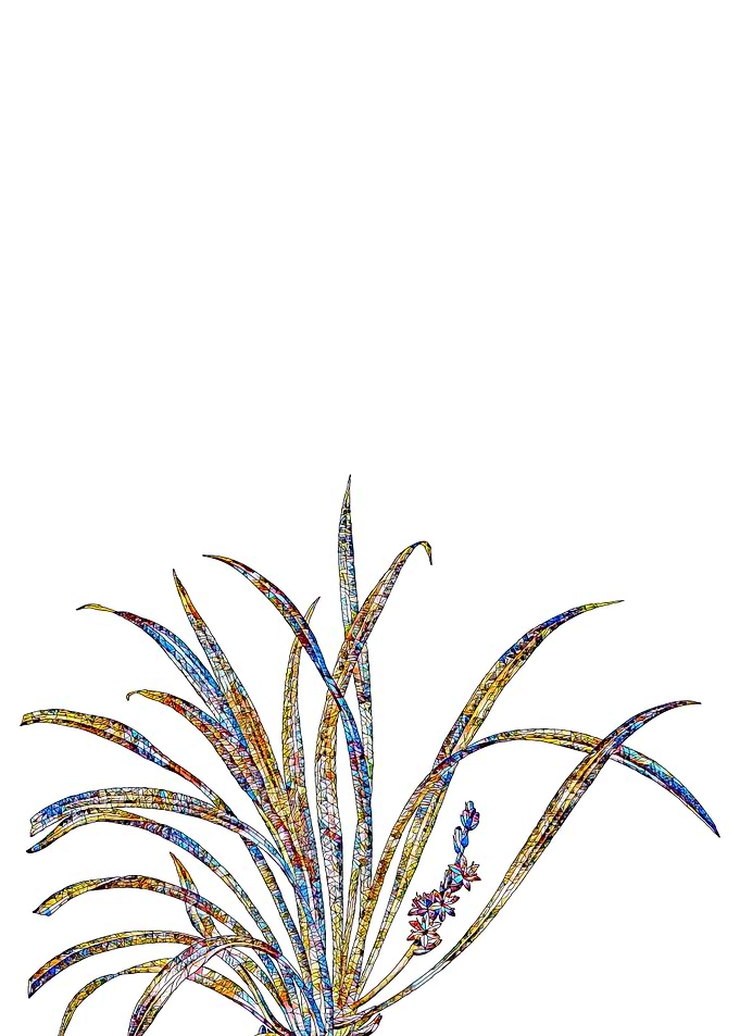 Rainbow Mosaic Flower