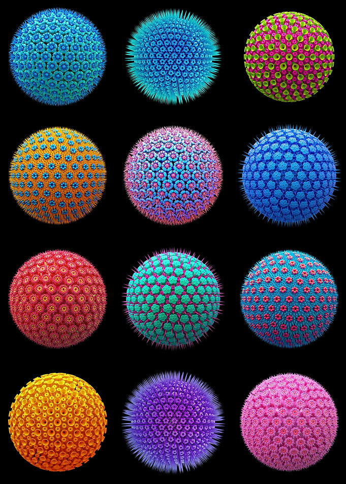 Spiky Virus Particles B