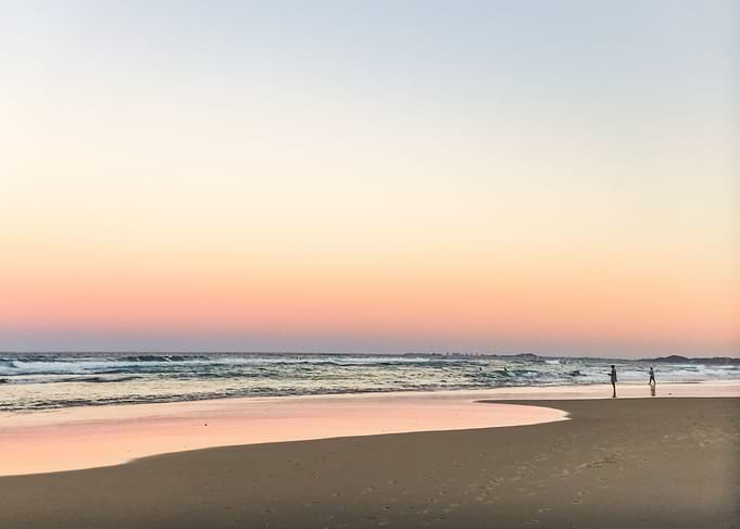 beach at sunset