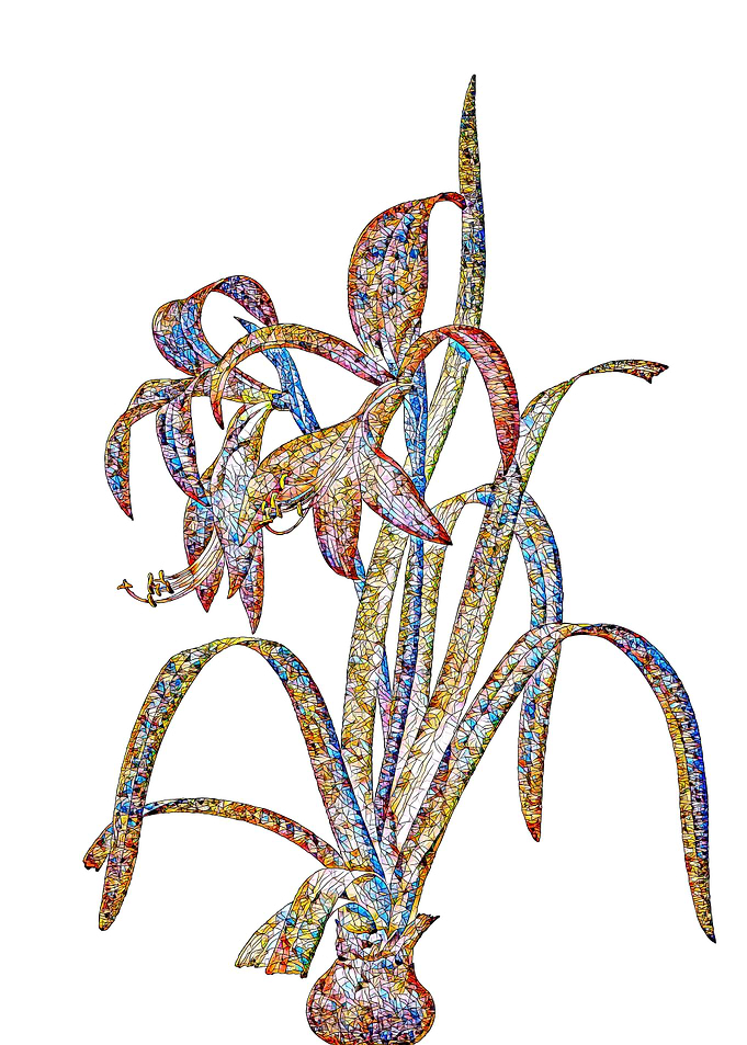 Prismatic Mosaic Floral