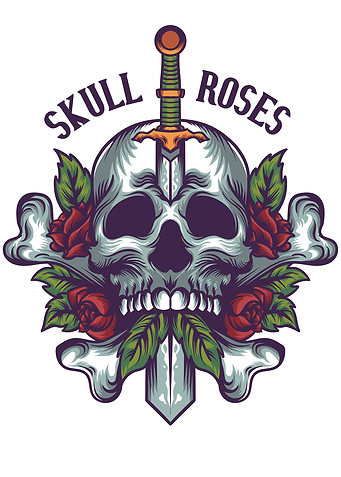 Skull roses