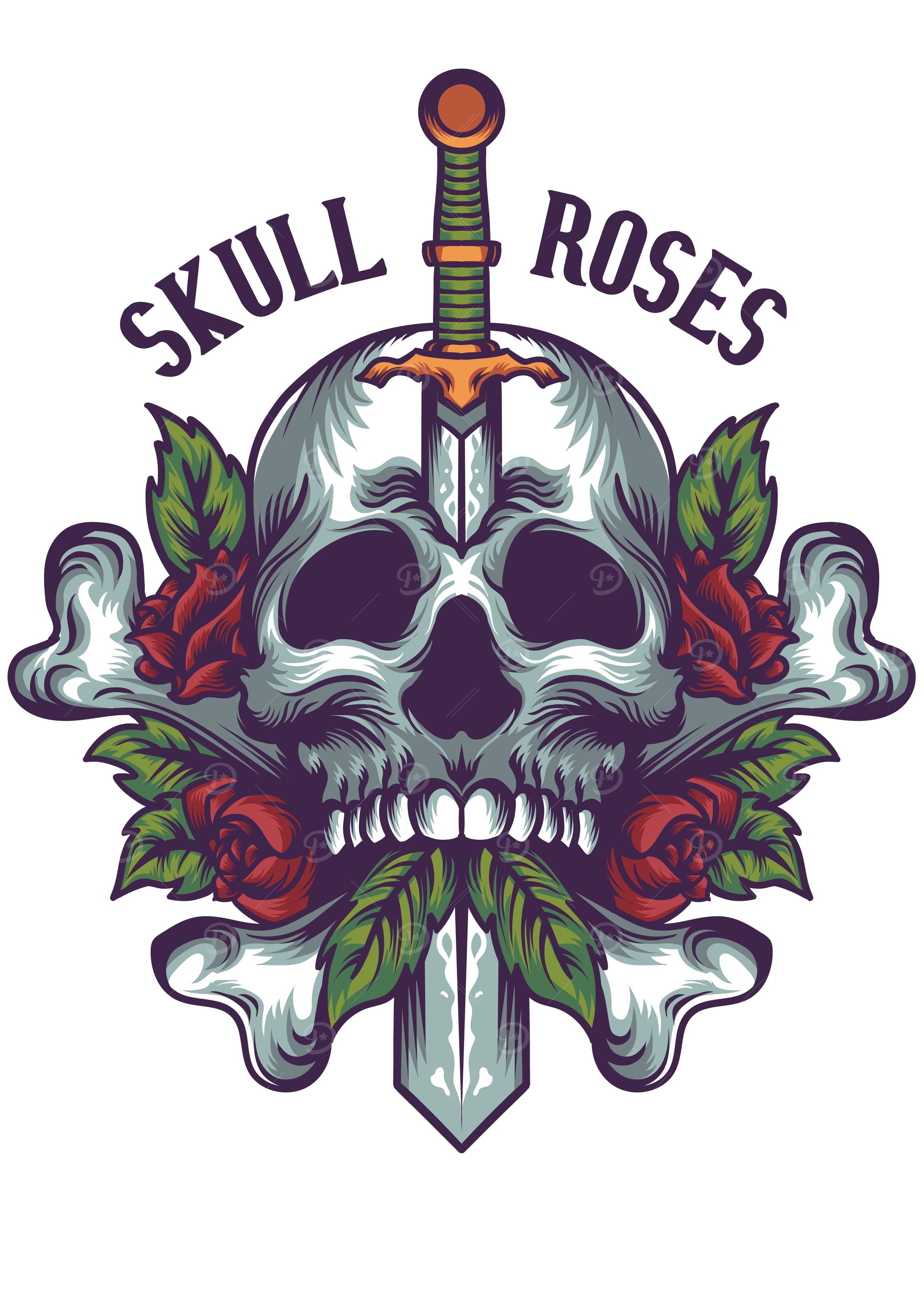 Skull roses