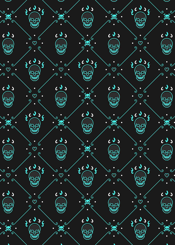 Scary Skull Pattern 13