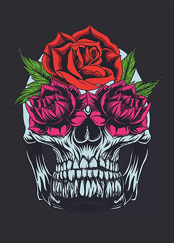 Skull roses