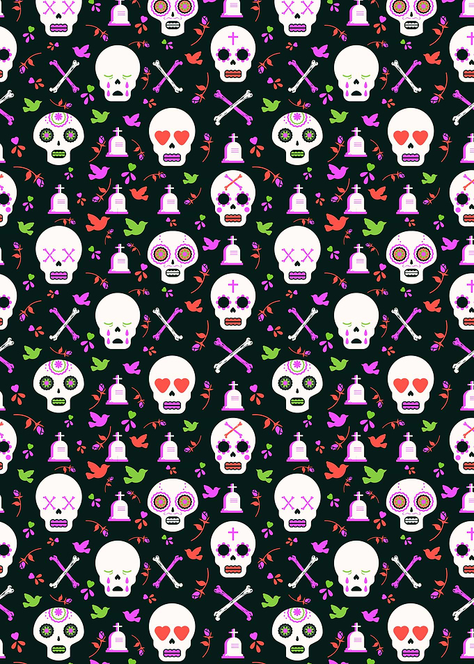 Scary Skull Pattern 16