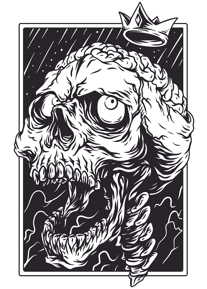 Crazy skull
